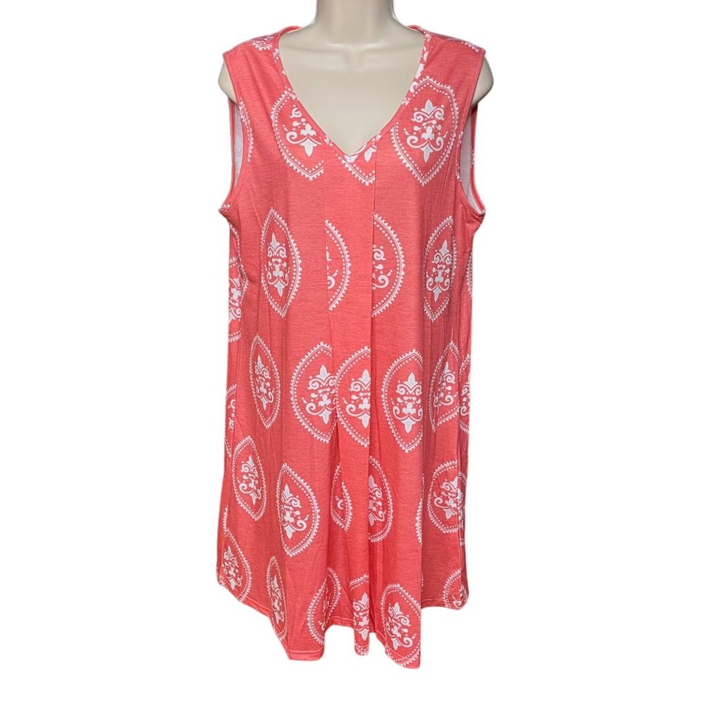 Noracora Sleeveless Sun Dress V Neck Size L u